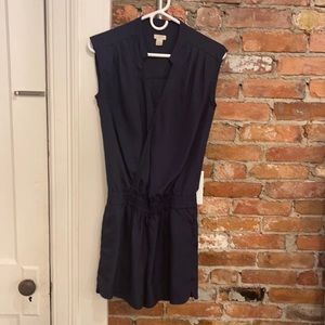 J crew navy short romper